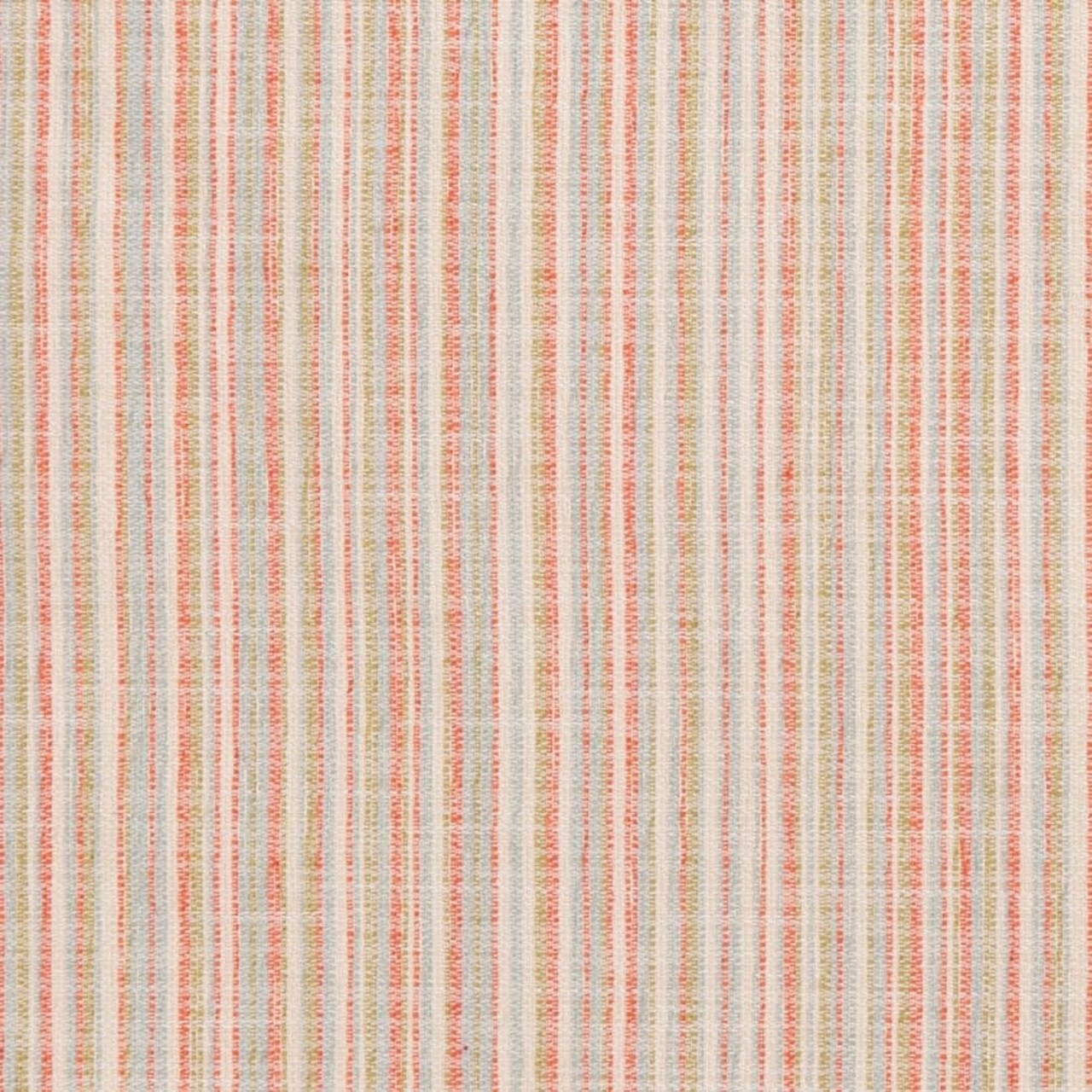 Orange Small Scale Stripe Woven Pattern Upholstery Fabric by The Yard - SKU: Equinox Sorbet
